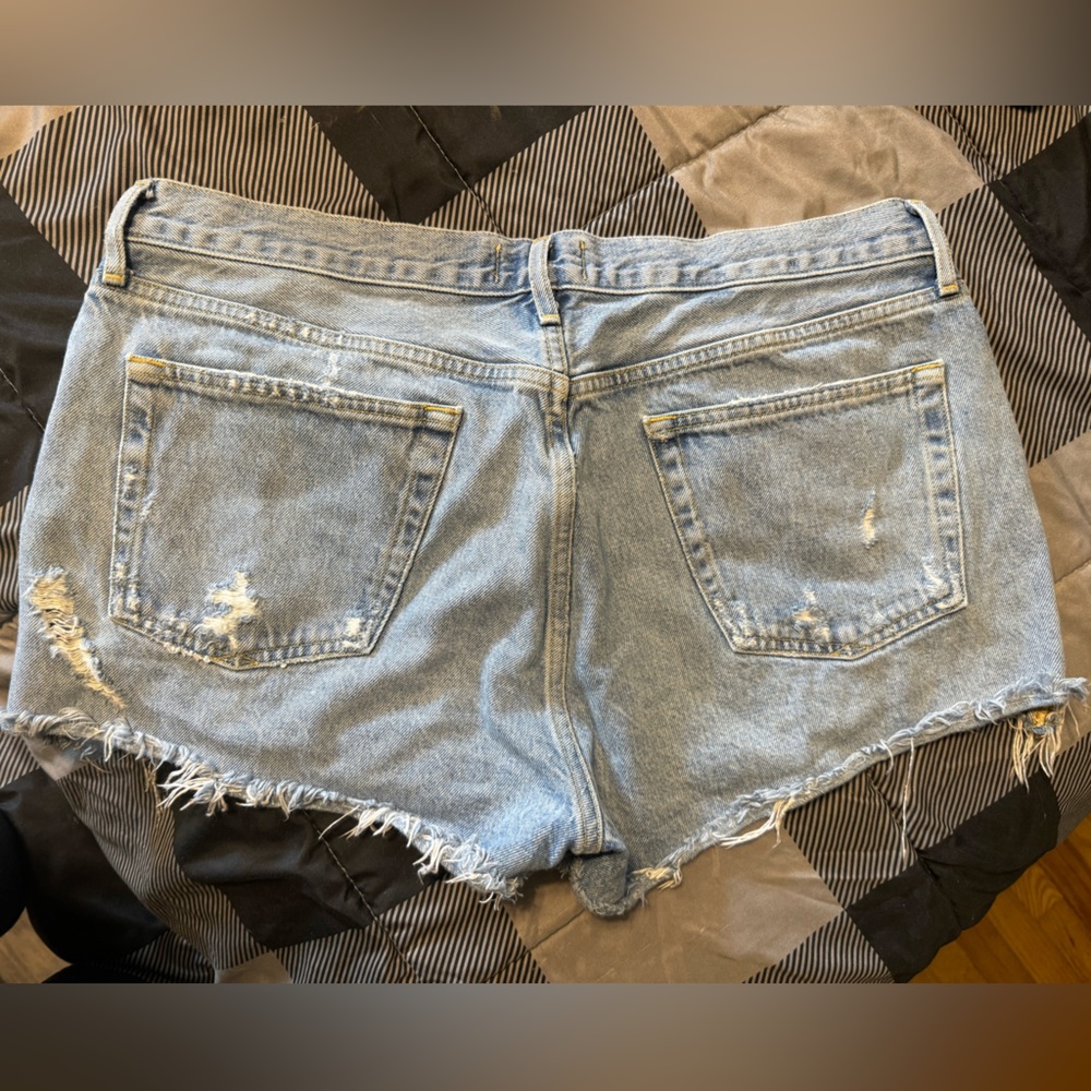 AGOLDE denim cutoff shorts. Worn once. Lightwash